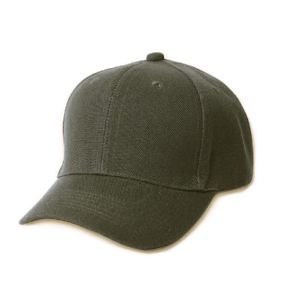 Set Of 3 Plain Baseball Caps Adjustable Blank Hats Solid Color Variety Pack