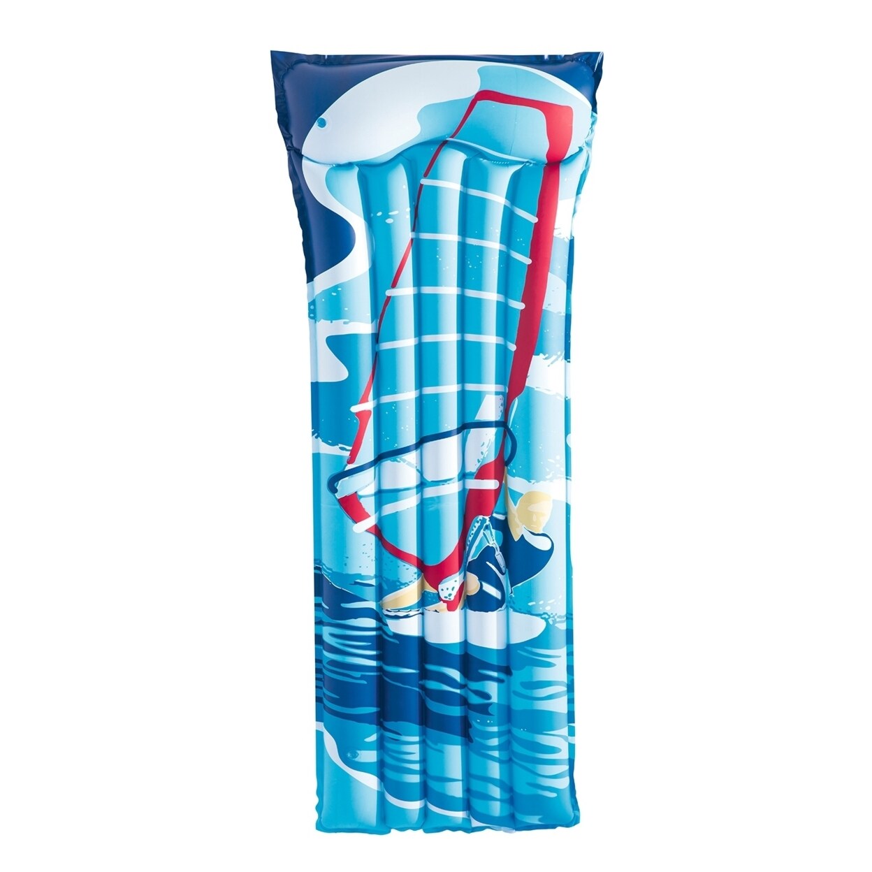 Inflatable Pool Float Lounge 72In Durable Vinyl With Armrest And Pillow Design