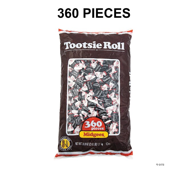 2 lbs. 11 oz. Bulk 360 Pc. Tootsie Roll Midgees Chocolate Candy