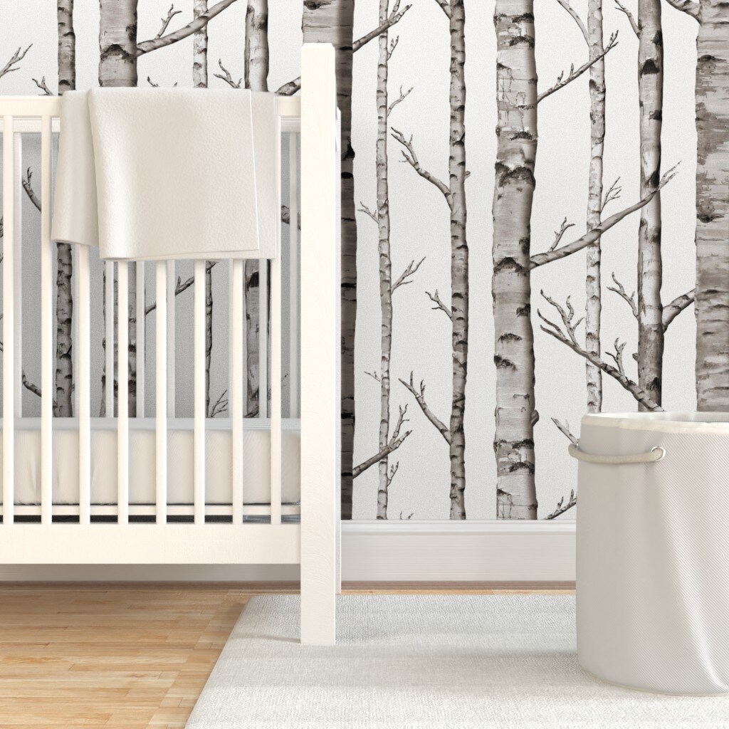 PrePasted Wallpaper 2FT Wide Birch, Grove, Aspen, Tree, Woodland