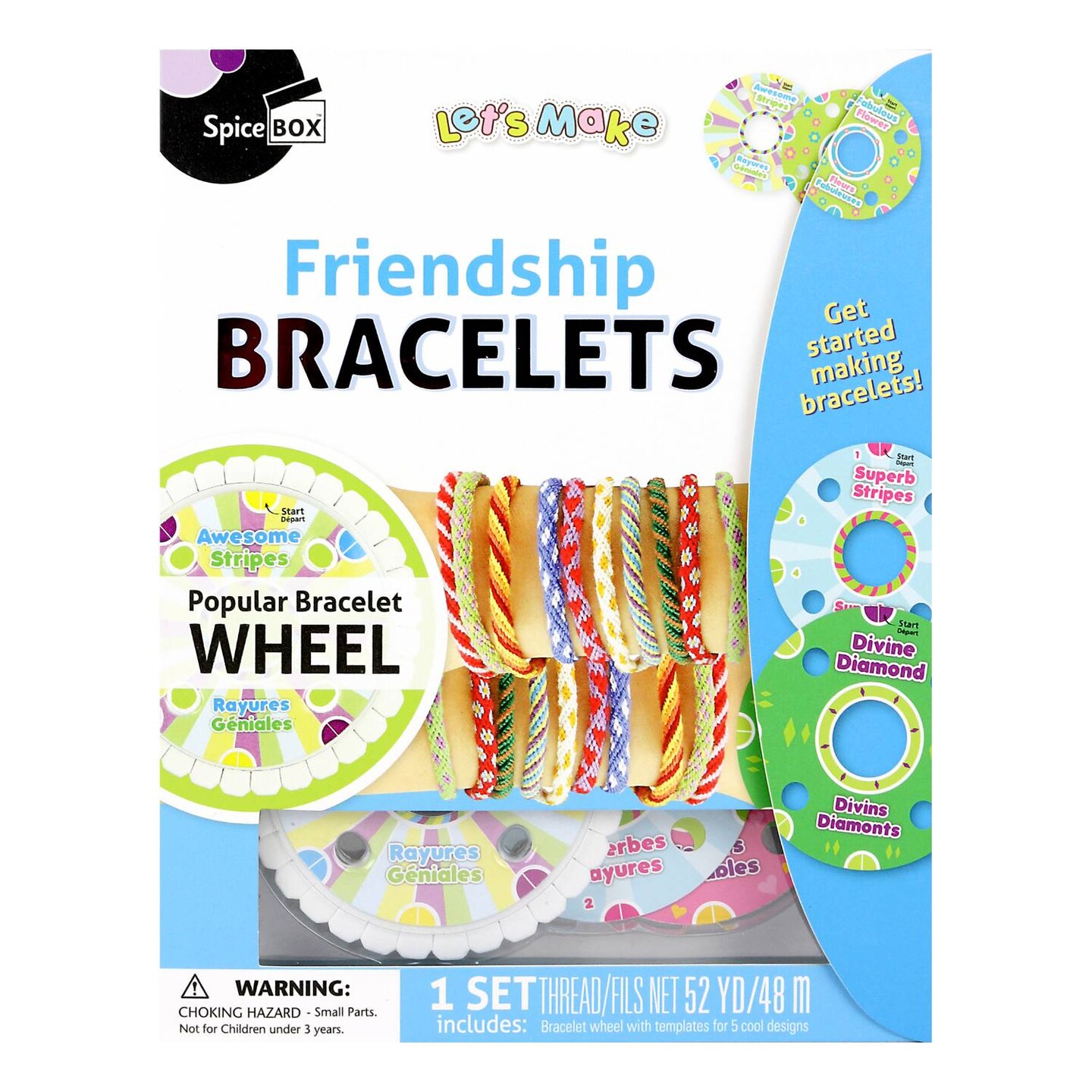 SpiceBox Friendship Bracelets Let's Make Children's Activity Jewelry Making