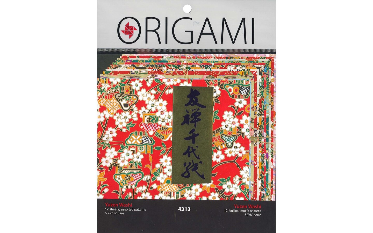 Y&#x26;C Origami Paper 5.88&#x22; Authentic Yuzen Washi 12Pc