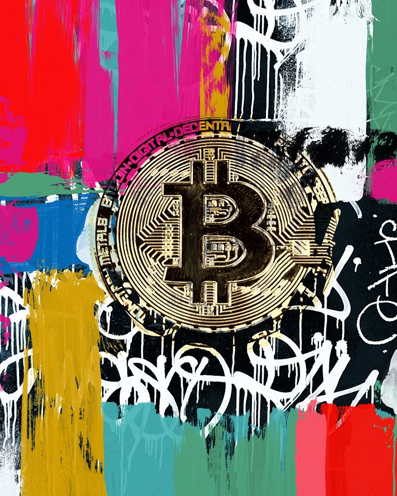 Crypto Currency Bitcoin Graffiti I by Irena Orlov - Item # VARPDX81593