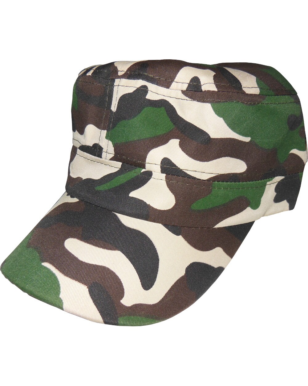 Woodland Camo Camouflage Military Mao Hat Cap Costume Accessory