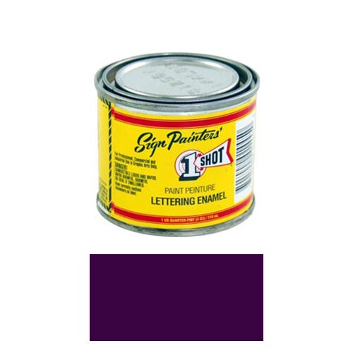 Proper Purple Pinstriping Lettering Enamel Paint, 1/4 Pint Specialty