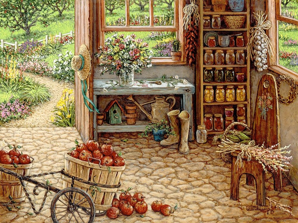Gardening Room Poster Print by Janet Kruskamp # 54108