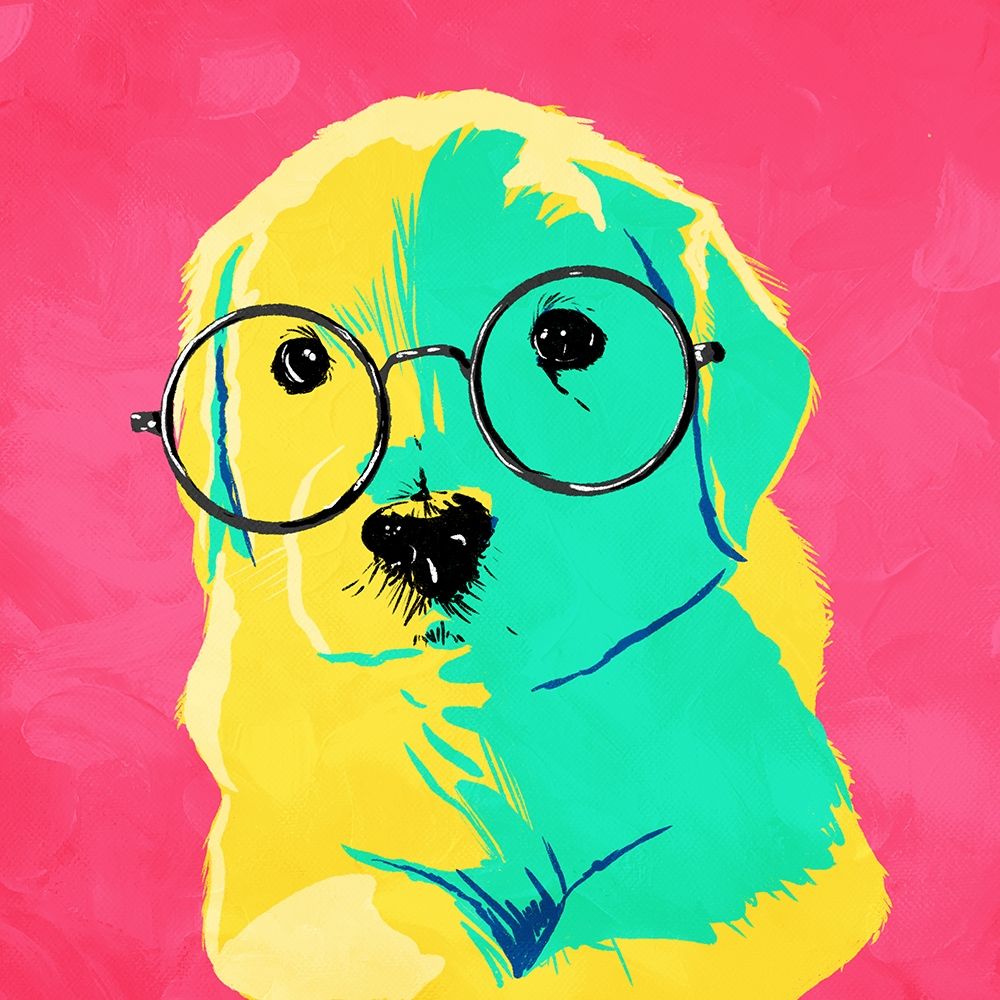 Puppy Eyes Poster Print by Milli Villa # MVSQ622A