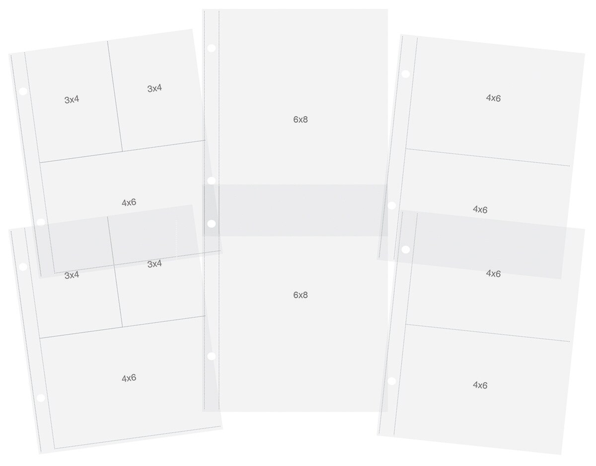 Simple Stories Sn@p! Pocket Pages For 6"X8" Binders 12/Pkg-Variety Pack