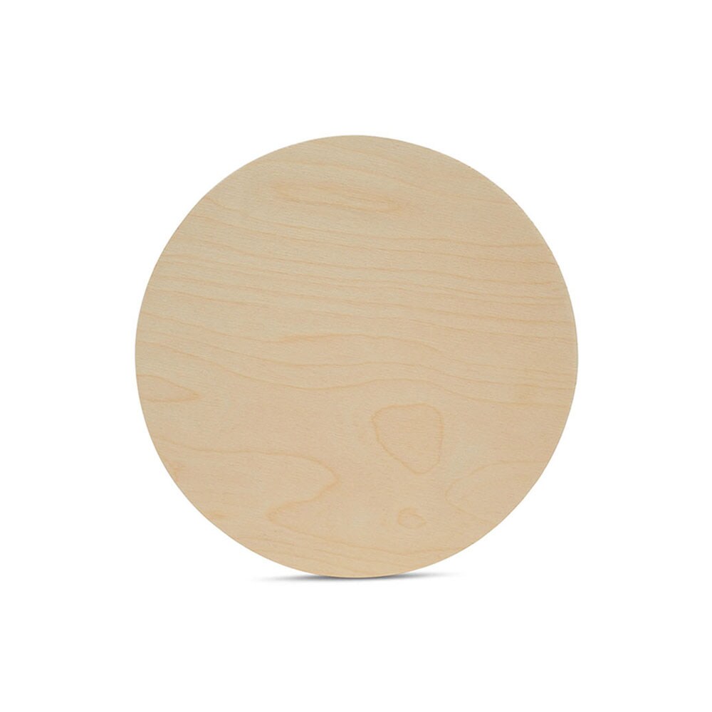 Wood Circle Discs 5 inch, 4 Thicknesses, Unfinished Birch Rounds | Woodpeckers