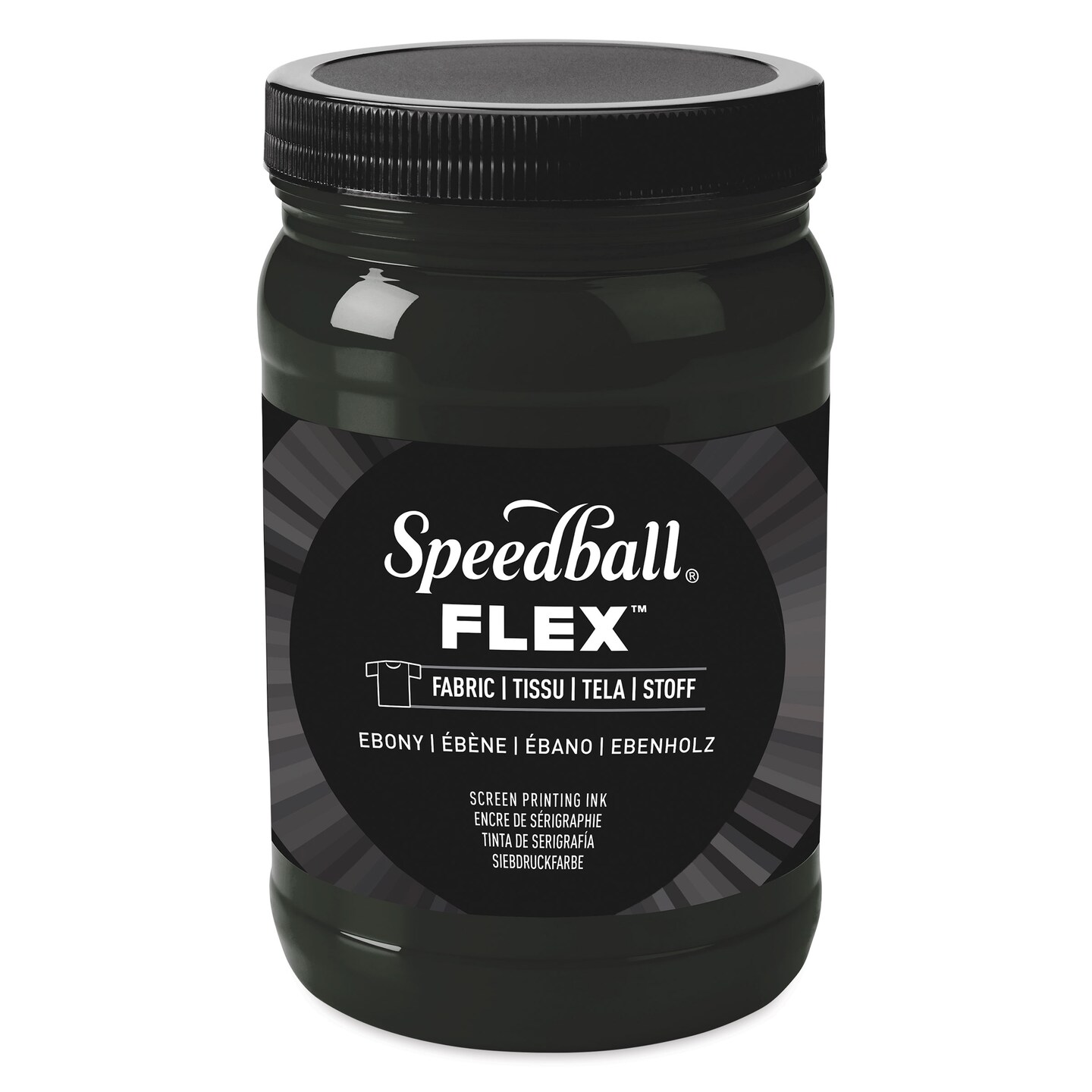 Speedball Flex Screen Printing Fabric Ink - Ebony, 32 oz