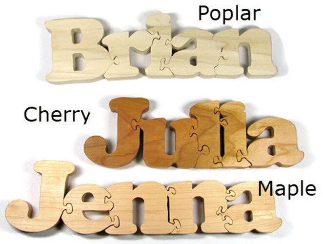 Wooden Name Puzzle, Personalized Gift, Custom Name Puzzle, Wooden Letter Puzzle, Newborn Baby Gift, Nursery Decor product 2