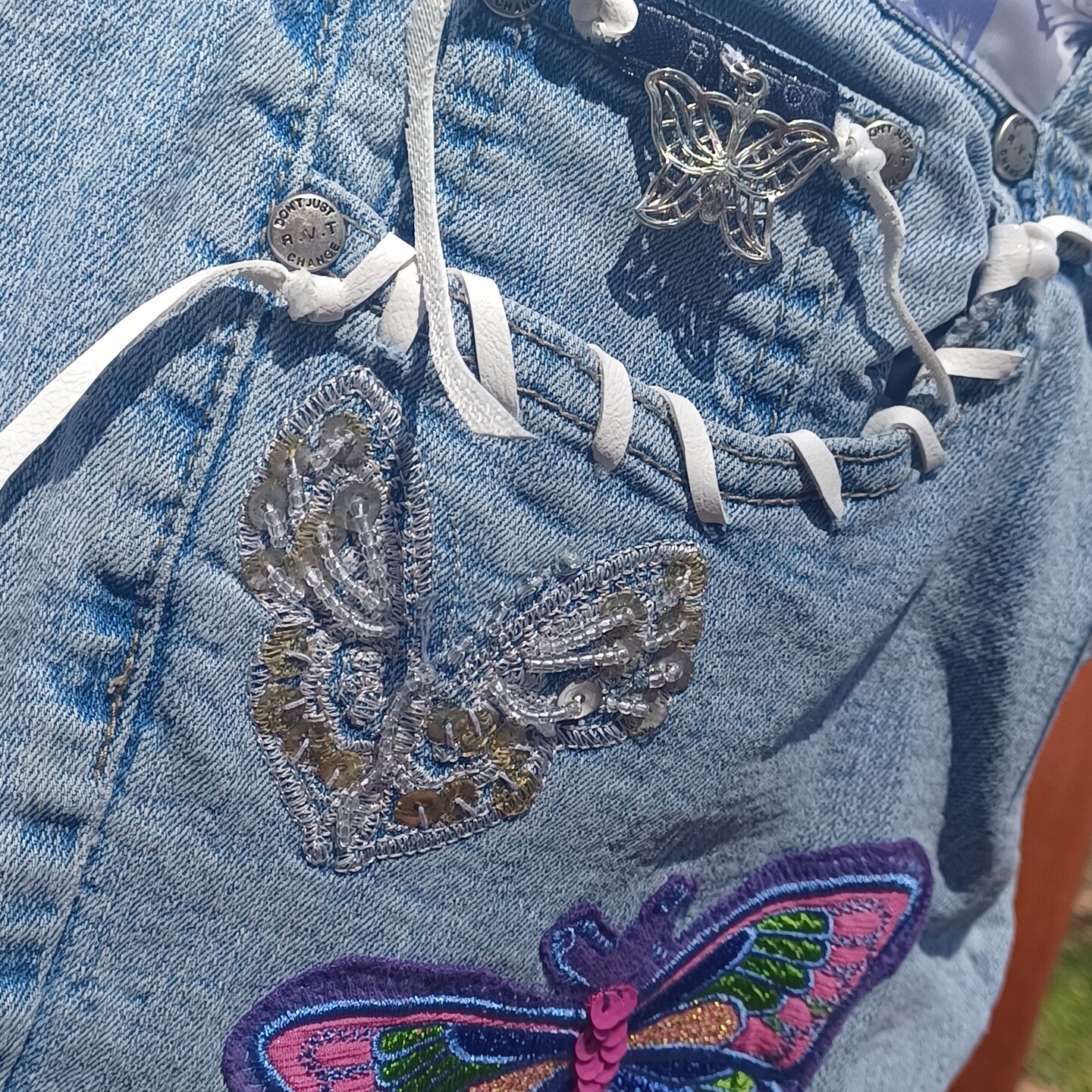 Boho Blue Jean Fringe Bag | MakerPlace by Michaels