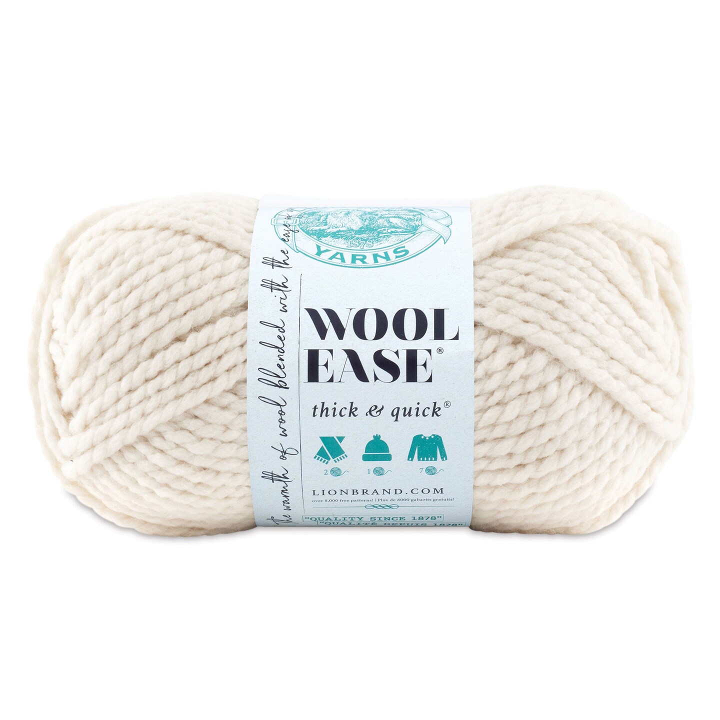 Lion Brand Wool Ease Thick &#x26; Quick Yarn - Fisherman, 106 yds