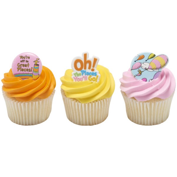 Oh, the Places You&#x27;ll Go! Onward we go Cupcake Rings 24ct