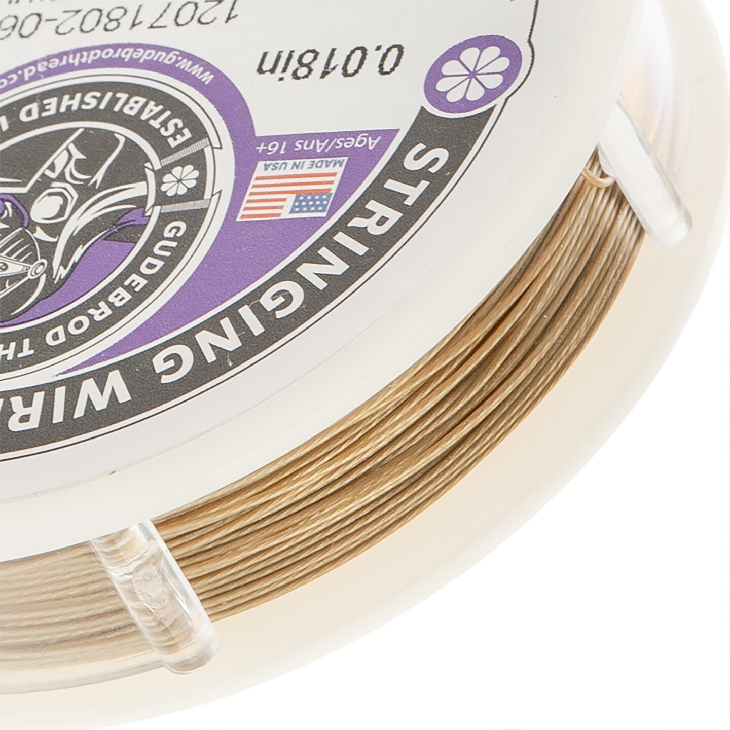 Gudebrod 0.018" 7-Strand Stainless Steel Jewelry Wire | Made in USA