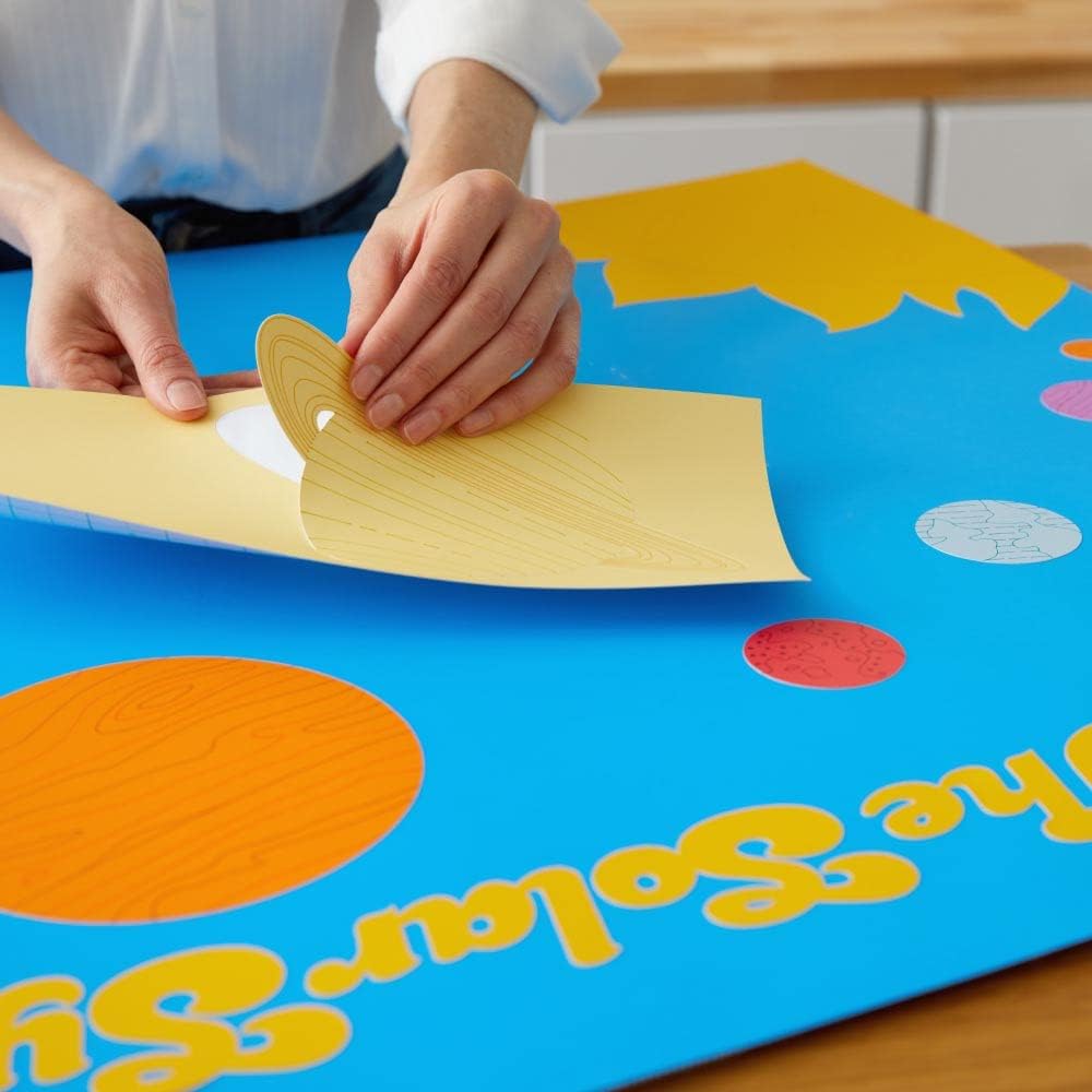 Smart Paper Sticker Cardstock - 10 Sheets - 13in x 13in - Adhesive Paper for Stickers - Compatible with Cricut Explore 3/Maker 3 - Black