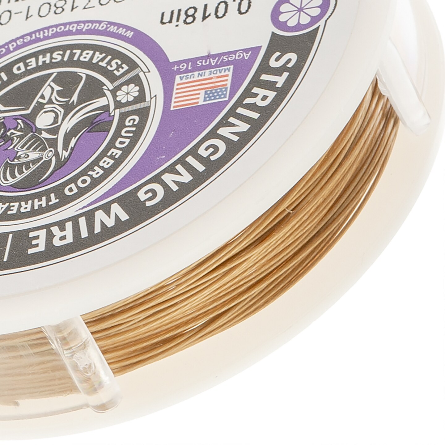 Gudebrod 0.018&#x22; 7-Strand Stainless Steel Jewelry Wire | Made in USA