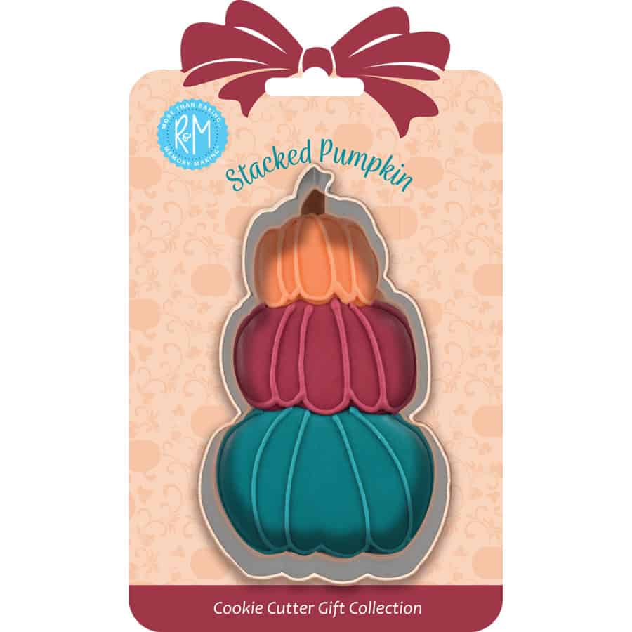 Stacked Pumpkin Cookie Cutter 4&#x22; Carded