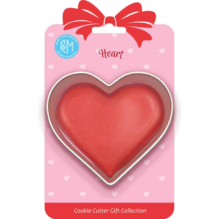 Heart Cookie Cutter 3.25&#x22; Carded