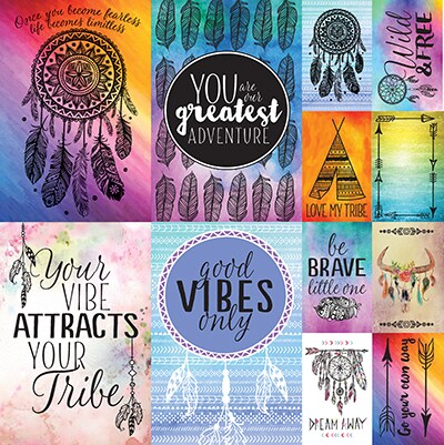 Reminisce Dream Catcher 12x12 Sticker Sheet