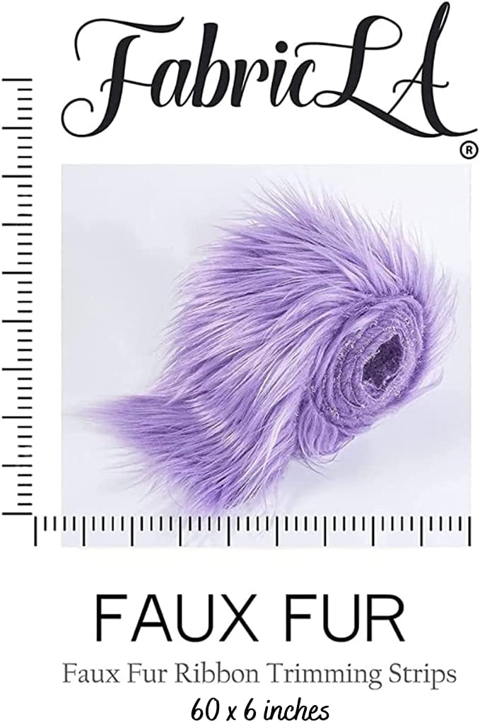 FabricLA Shaggy Faux Fur Roll - Acrylic Fabric 6 X 60 Inches Rolls of Fur  - Artificial Fur Material - Use Faux Fur Piece for Crafts, DIY, Hobby,  Costume Design, Decoration - Chocolate