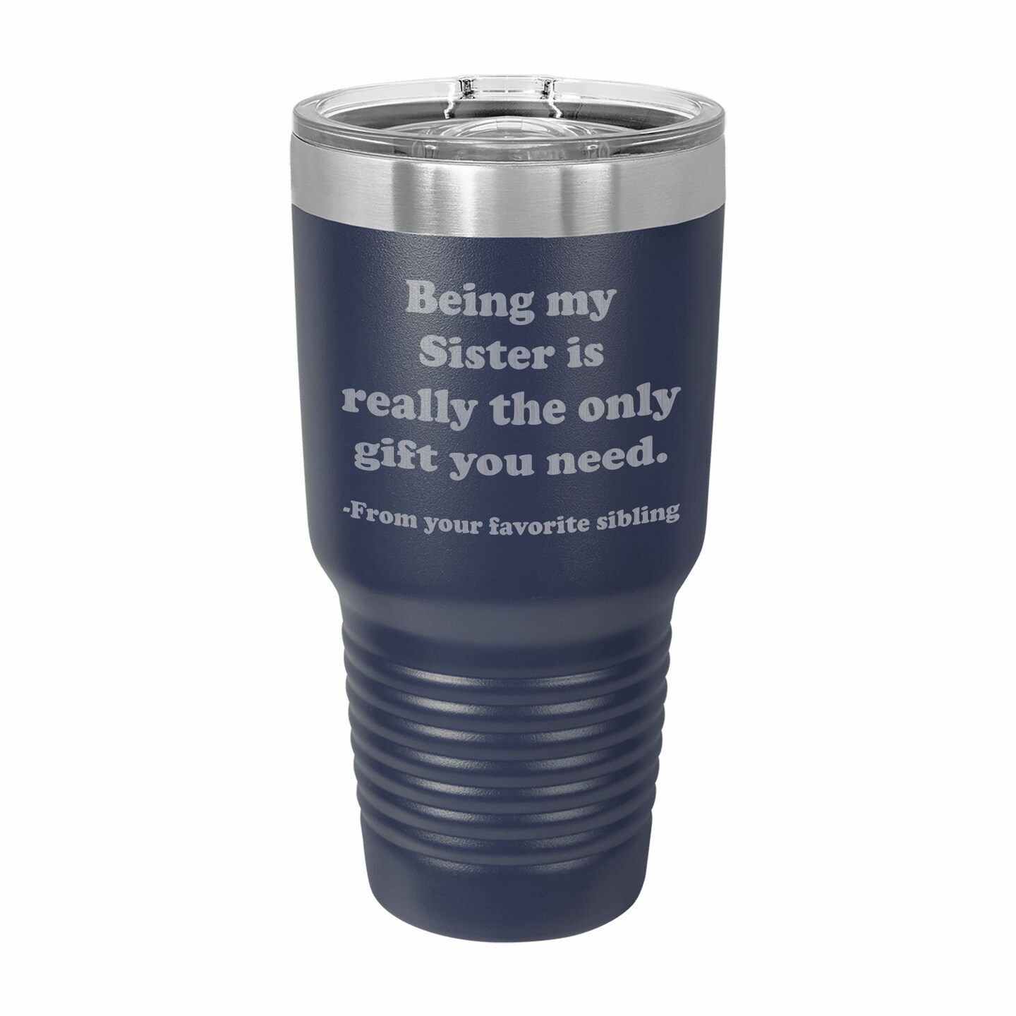 I'm Only Here To Establish My Alibi - Engraved Stainless Steel Tumbler,  Funny Gift For Him, Personalized Alibi Tumbler