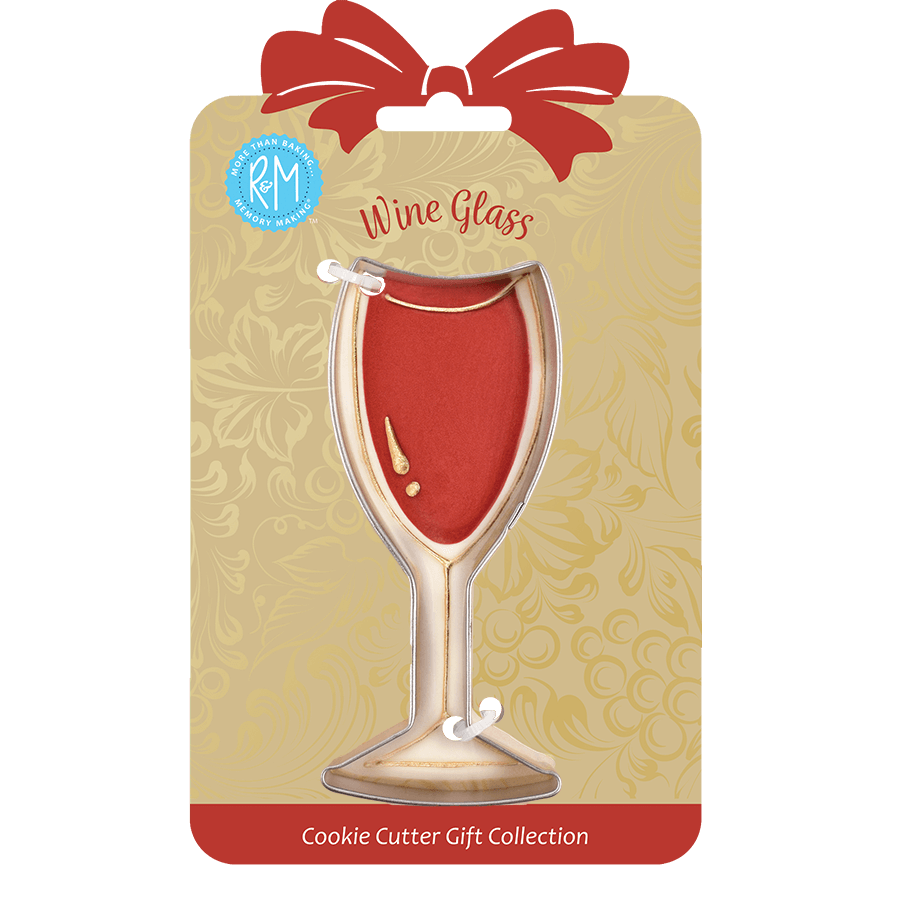 Wine Glass Cookie Cutter 4&#x22; Carded