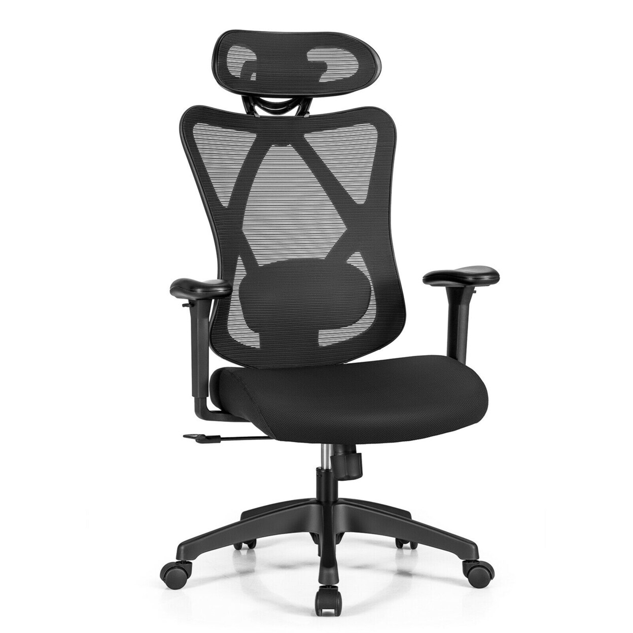 Gymax Reclining Mesh Office Chair Swivel Chair w Adjustable
