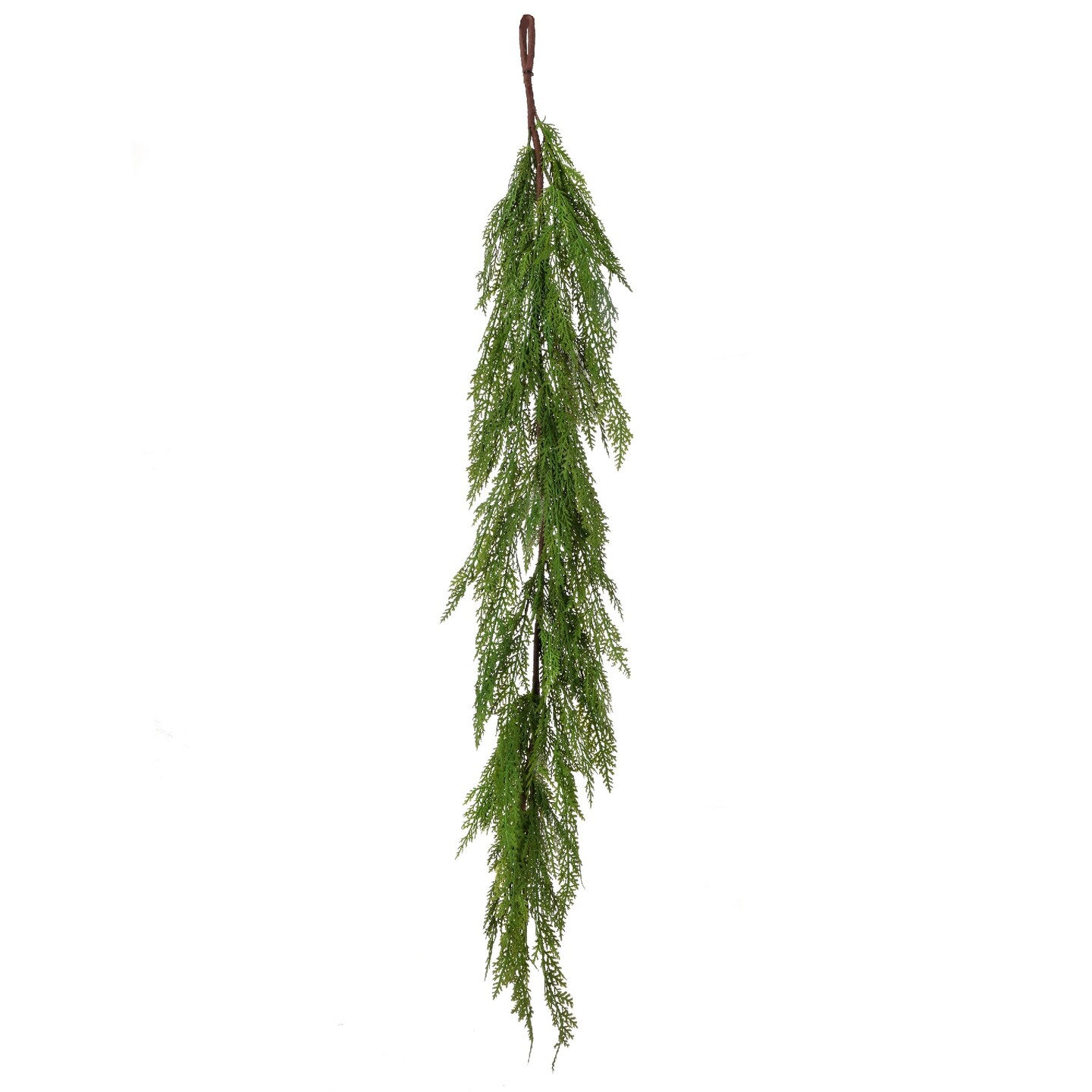 Contemporary Home Living 4&#x27; x 8&#x22; Lebanon Cedar Full Outdoor Artificial Christmas Garland, Unlit