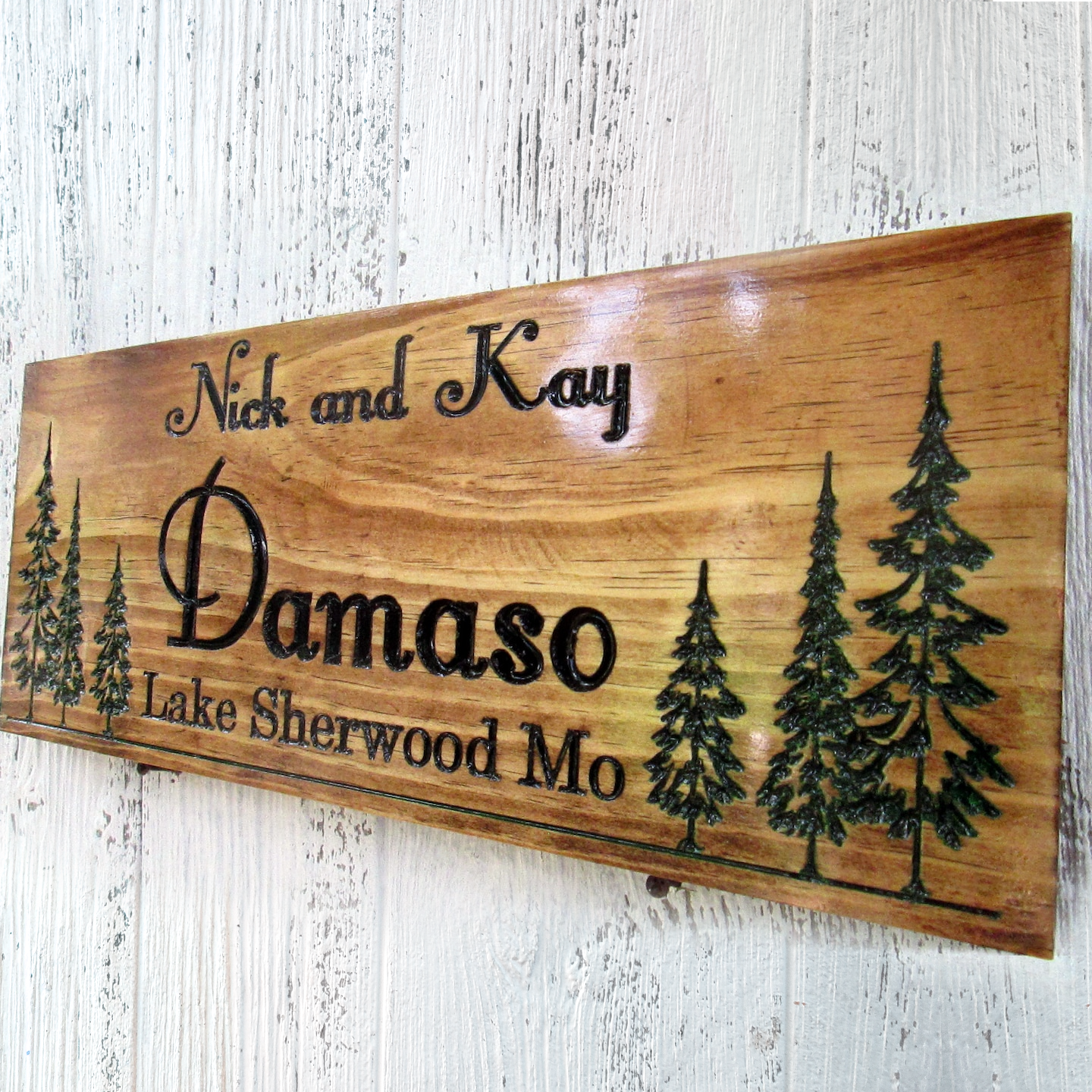 Custom wood sign