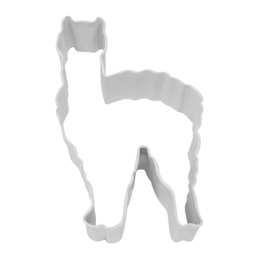 Llama Cookie Cutter (White, 4&#x22;)