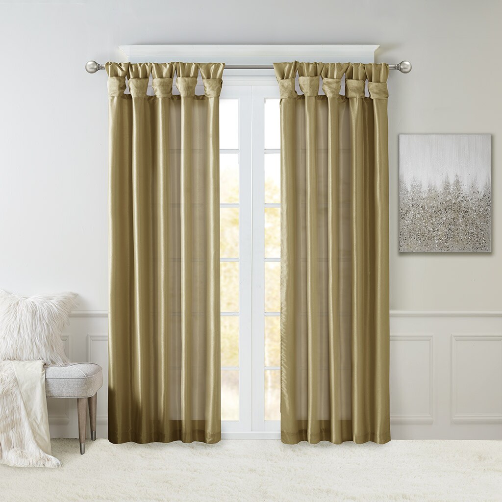 Gracie Mills   Twist Tab Lined Window Curtain Panel