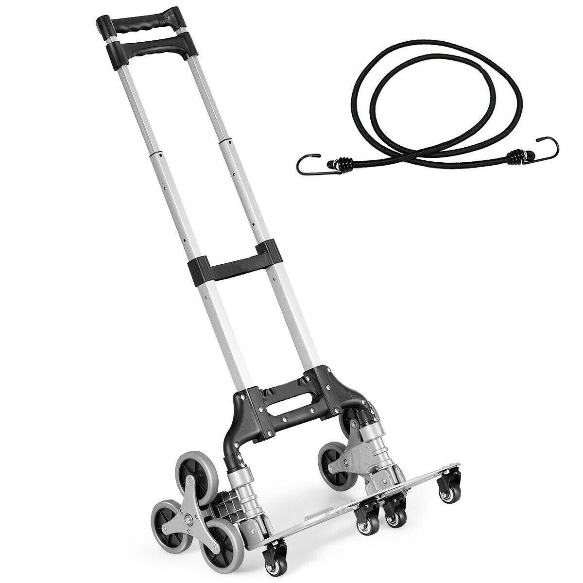 Gymax Folding Stair Climbing Cart Portable Hand Truck Utility