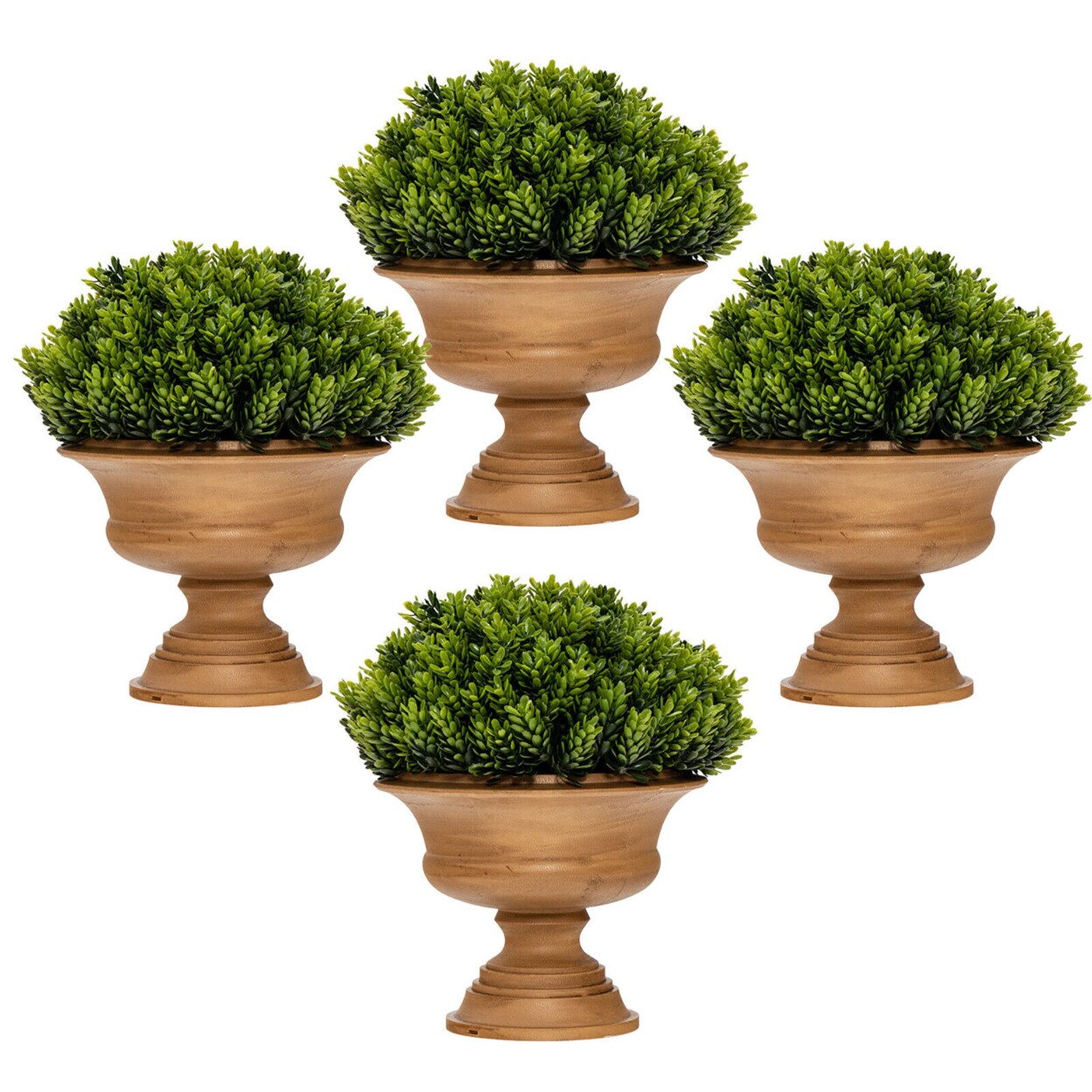 4-Pack Artificial Plants Fake Mini Potted Plant Small Greenery Decor For Indoor