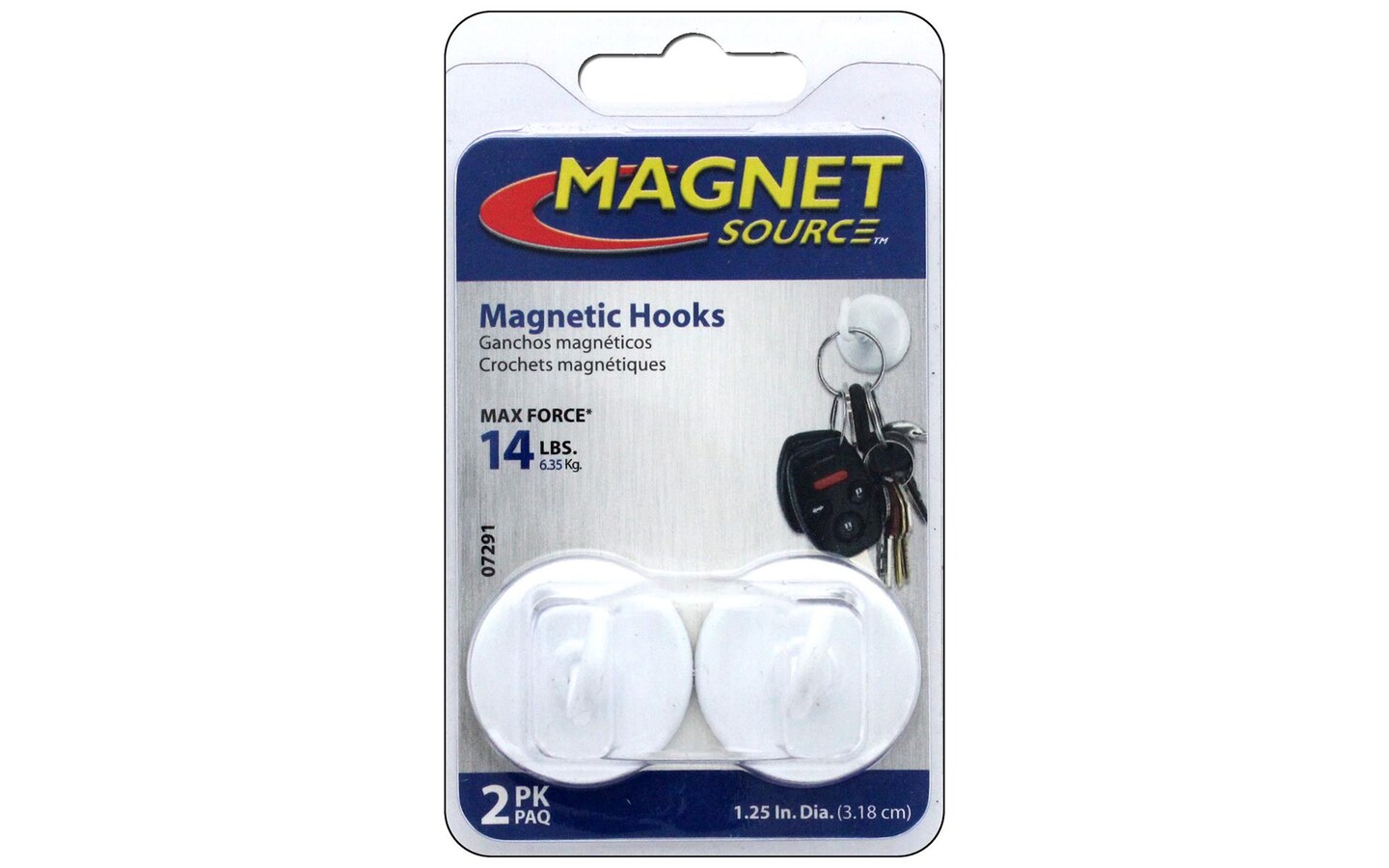 The Magnet Source Magnet Hooks 1 1/4&#x22; 2pc