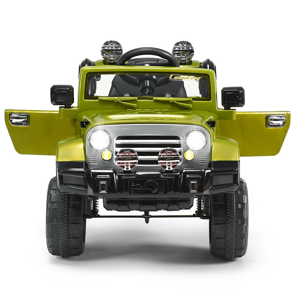 Gymax Electric Kids Ride On 12V Truck Car Green/ Black/ Camouflage