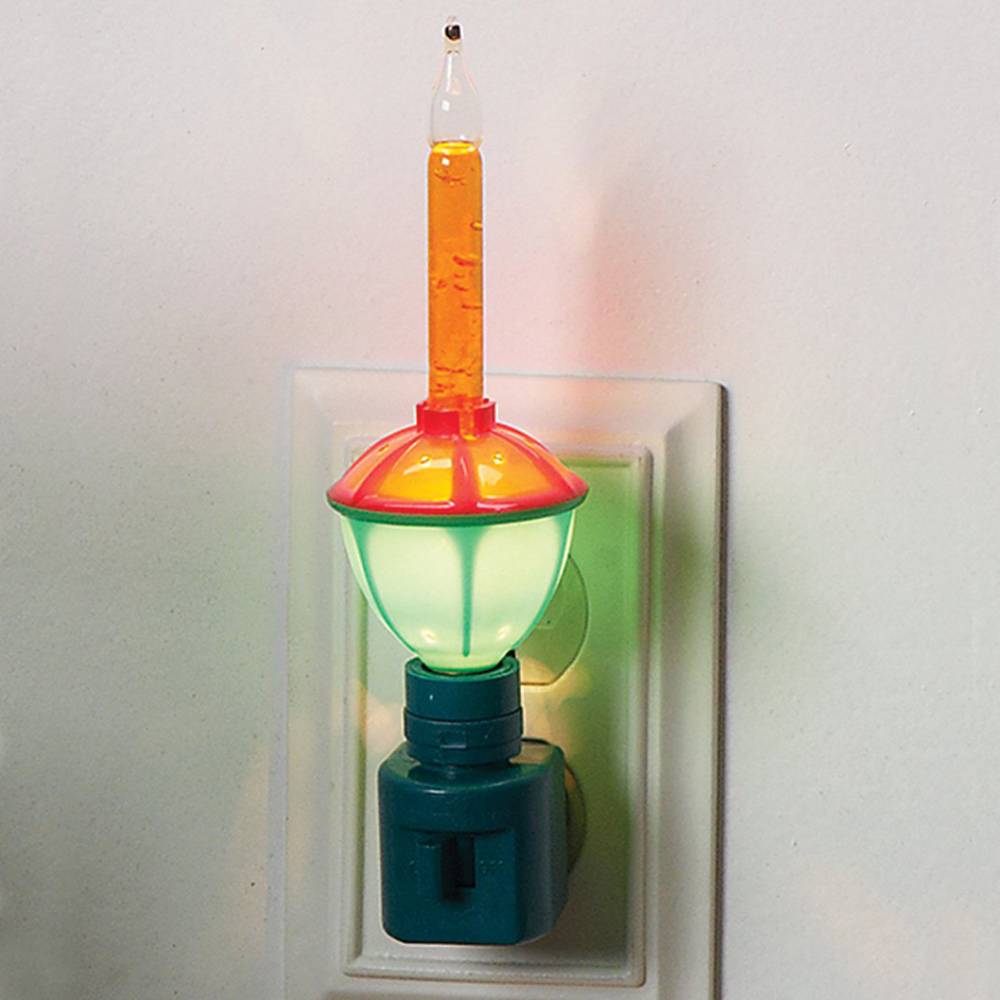 Roman C7 Classic Swivel Plug Christmas Bubble Night Light - Thumbnail 5