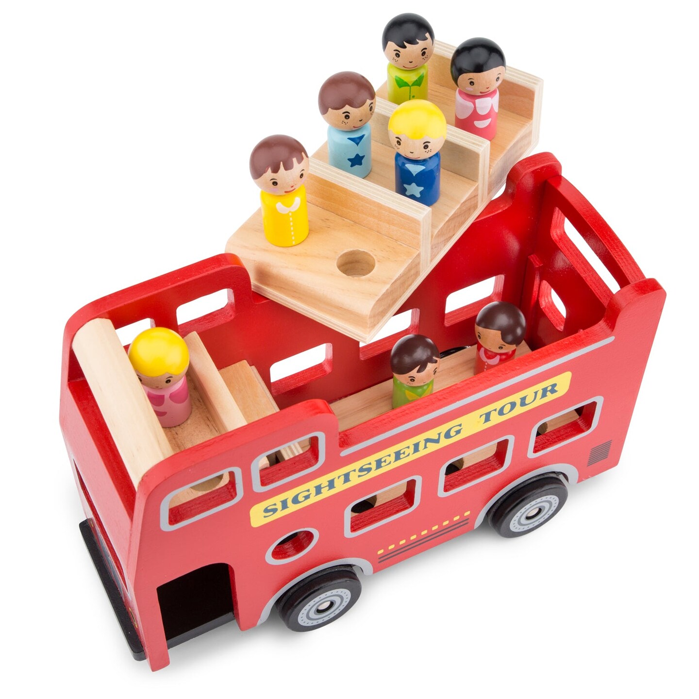 New Classic Toys City Tour Bus with 9 Play Figures