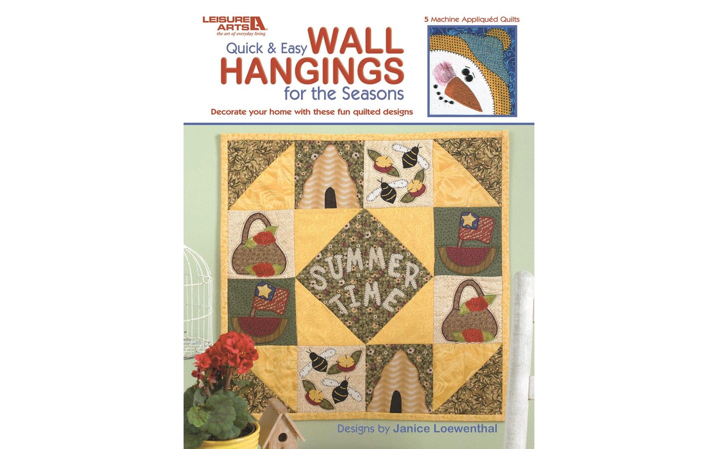 Leisure Arts QandE Wall Hangings for the Seasons Quilting Book