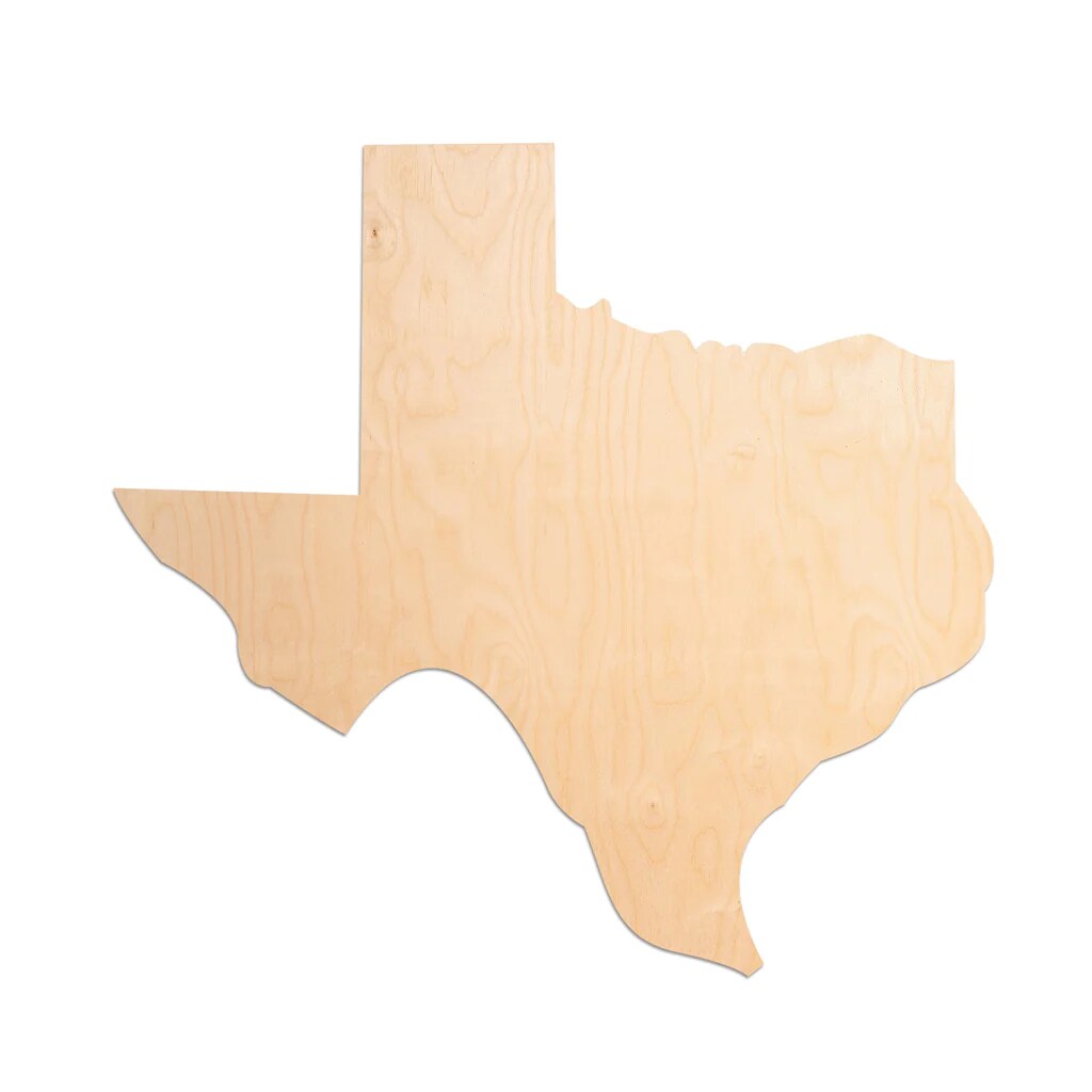 Unfinished Wood State - Texas