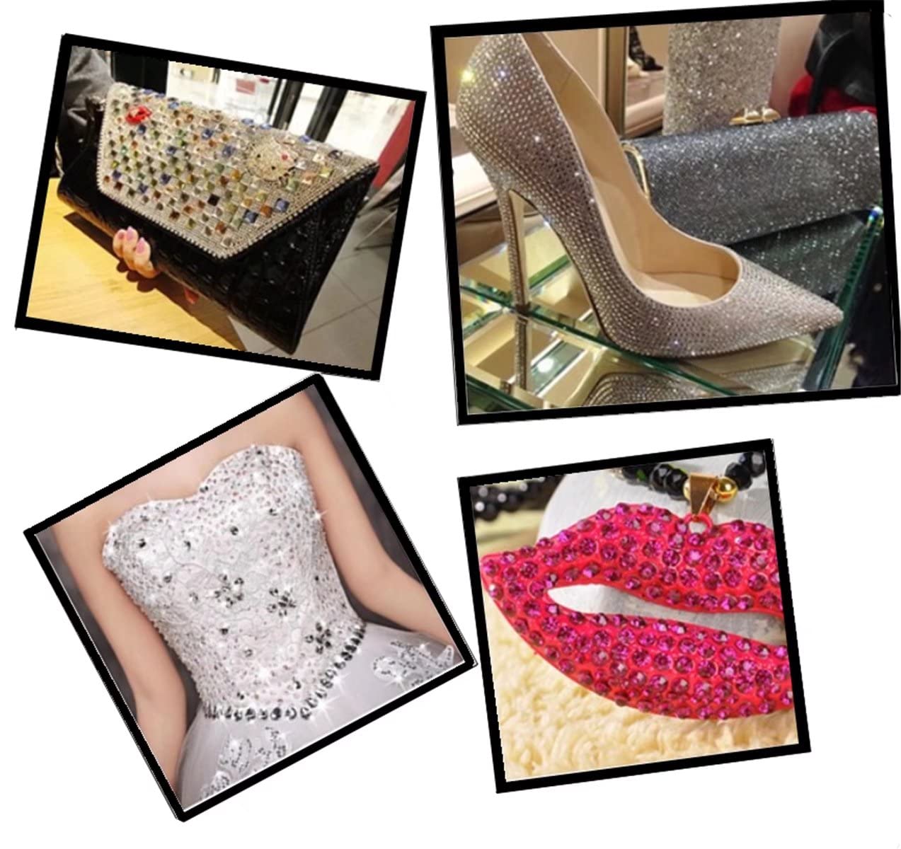 3000 PCS SS12 3mm Flatback Rhinestones Clear Glass Round Gems Crystals for Nail Art DIY Crafts Clothes Shoes Bags (Light Pink)