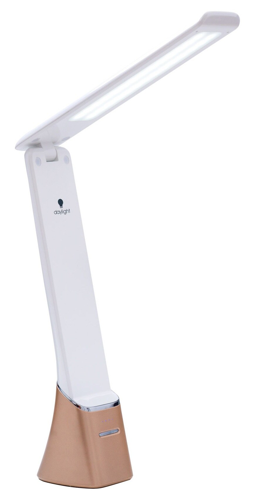 Daylight Smart Go Rechargeable Travel Lamp-White &#x26; Rose Gold
