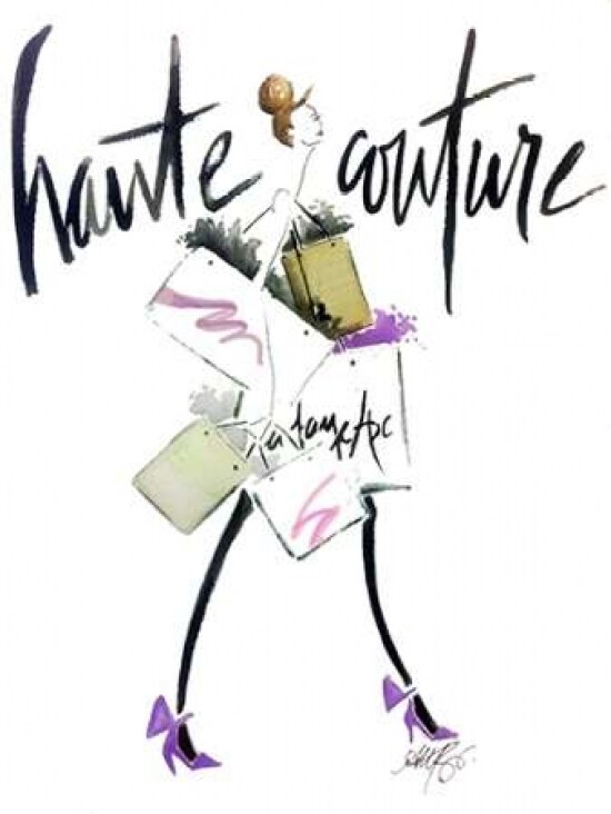 Haute Couture Purple Poster Print by Alicia Zyburt # AZ8RC001B