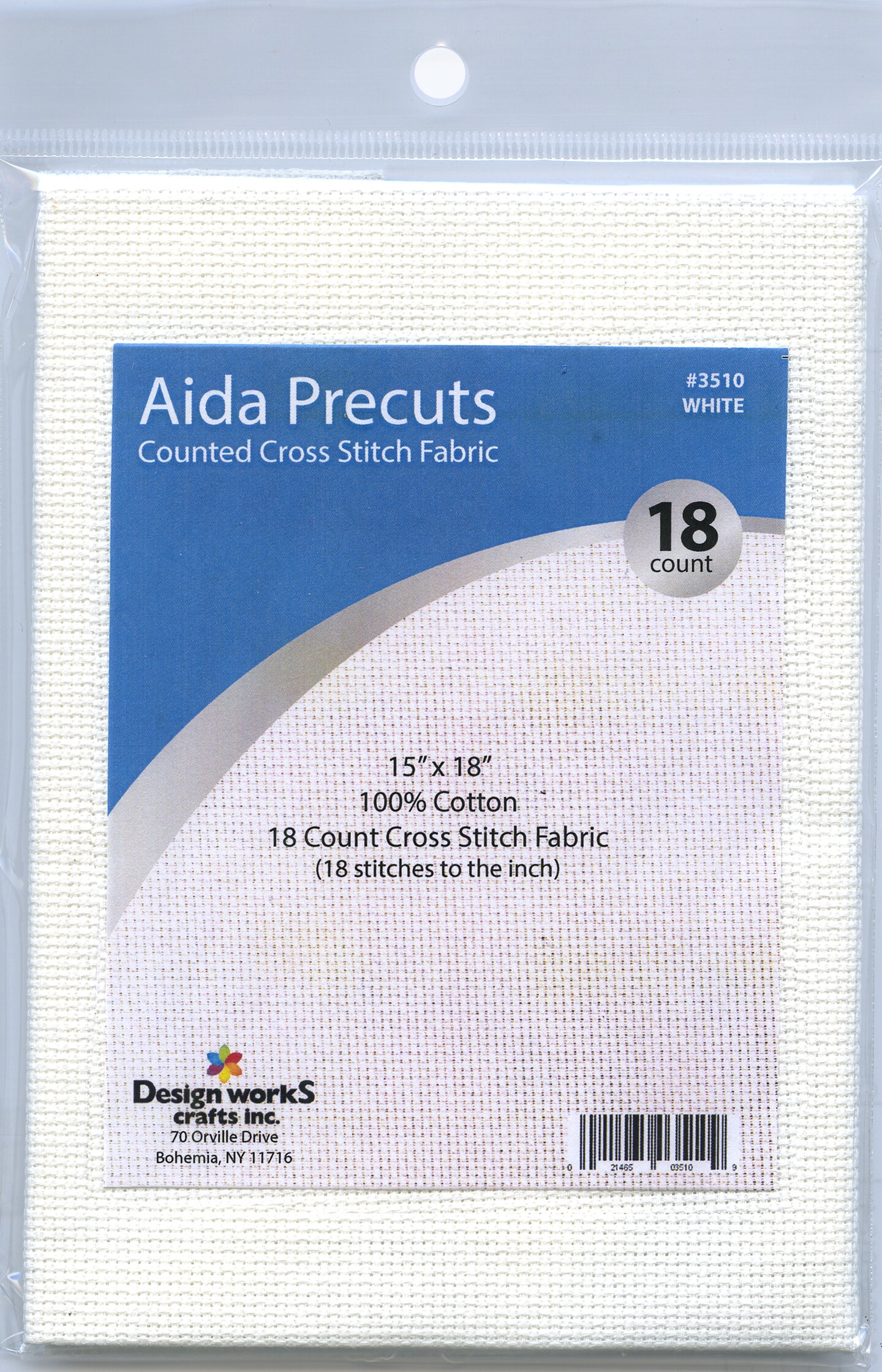 Design Works White Aida Cloth 18-Count Gold Quality 3081 – Good's Store  Online