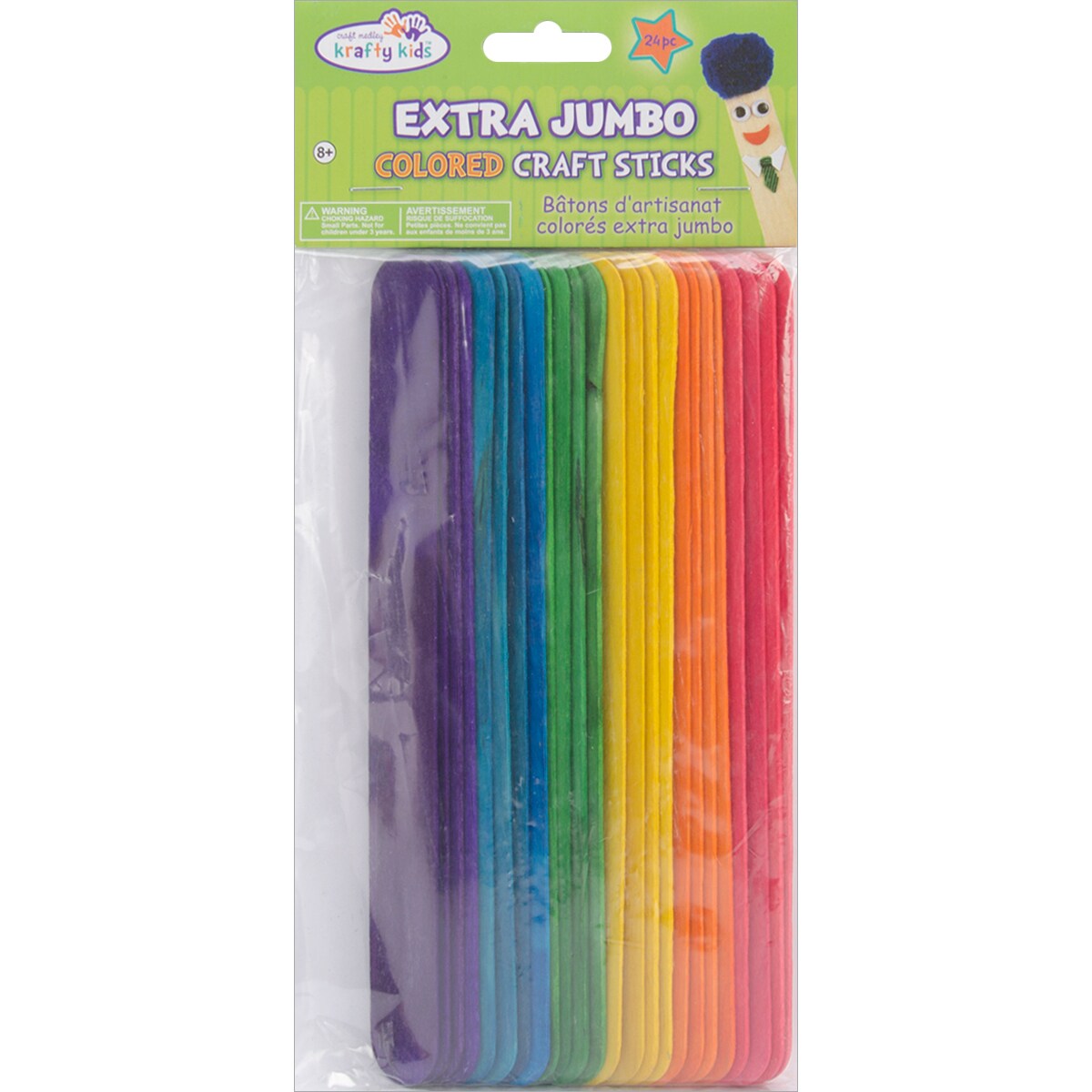 Extra Jumbo Colored Craft Sticks - Large Pack - The Craft Shop, Inc.