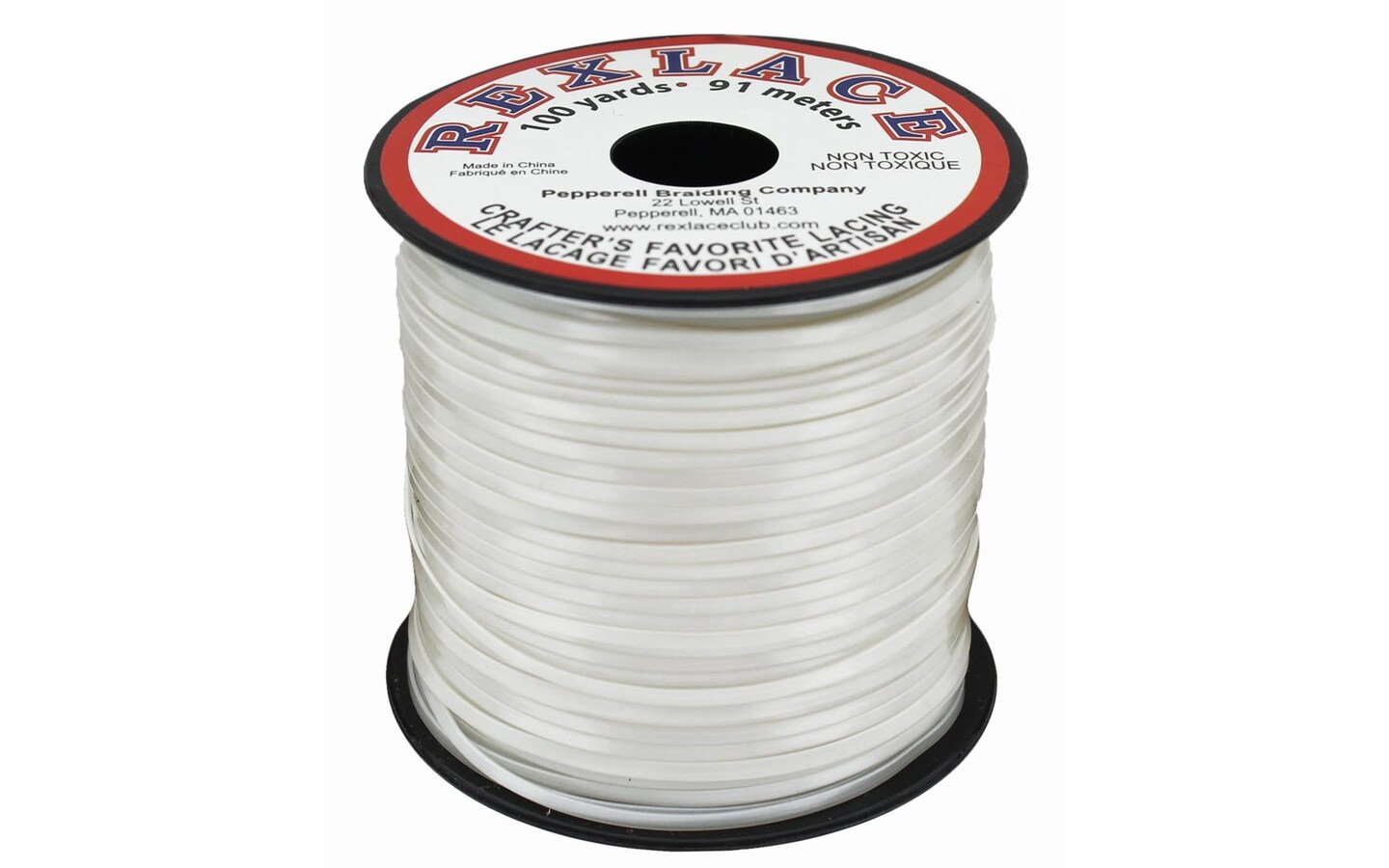 Pepperell Rexlace 100yd Spool Pearl