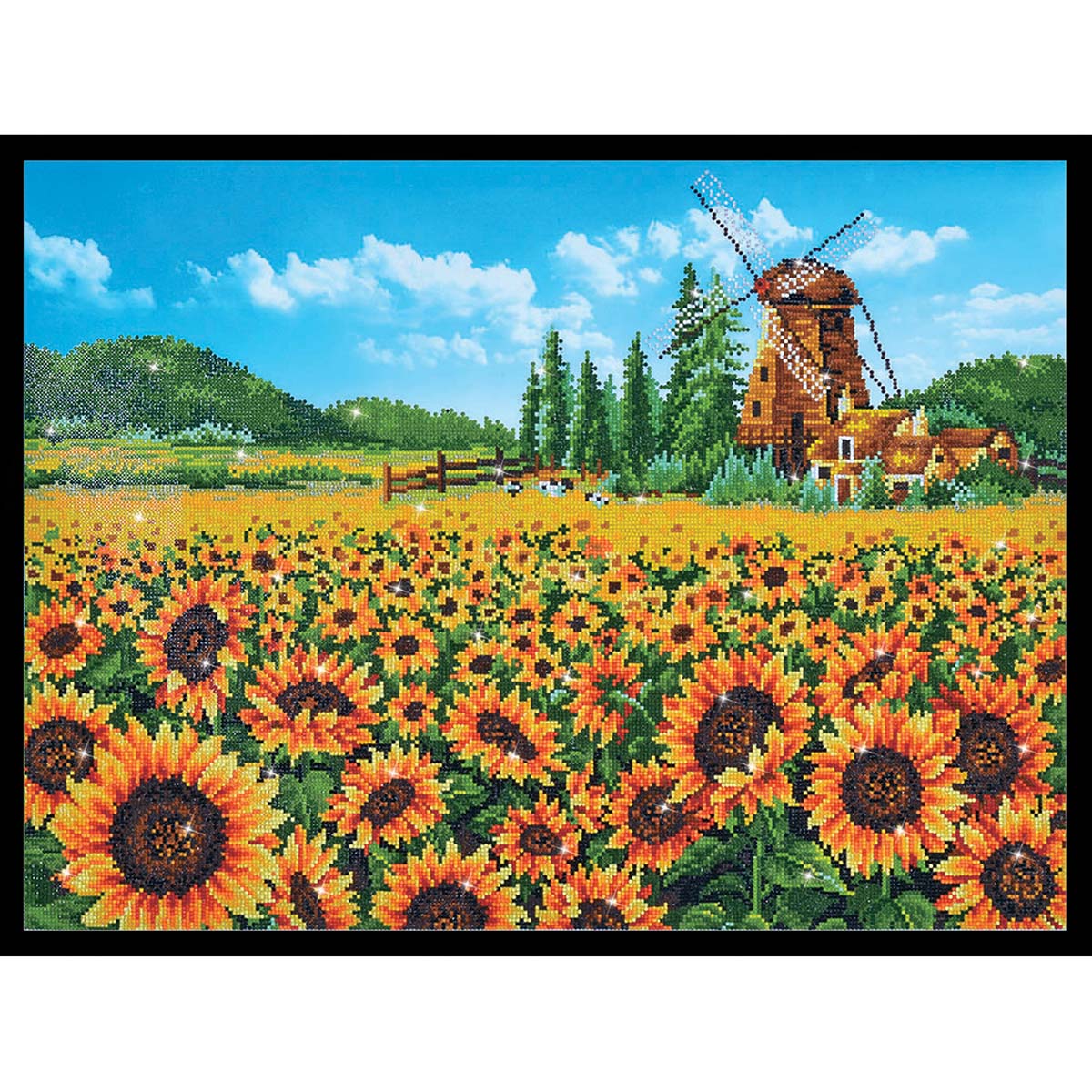 Diamond Dotz  Sunflower Windmill Diamond Painting