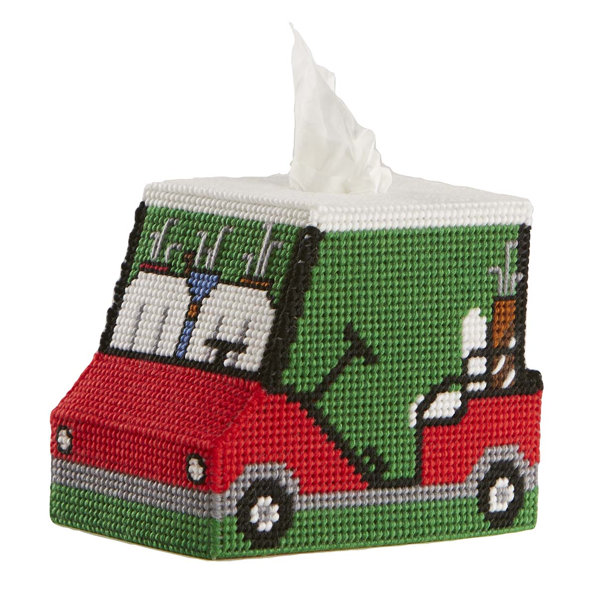 Herrschners Golf Cart Tissue Box Plastic Canvas Kit Michaels