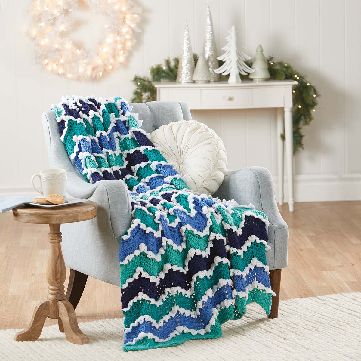 Snowdrift Crochet Afghan Kit Michaels