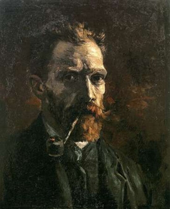 Self Portrait With Pipe Poster Print by Vincent Van Gogh - Item # VARPDX374551